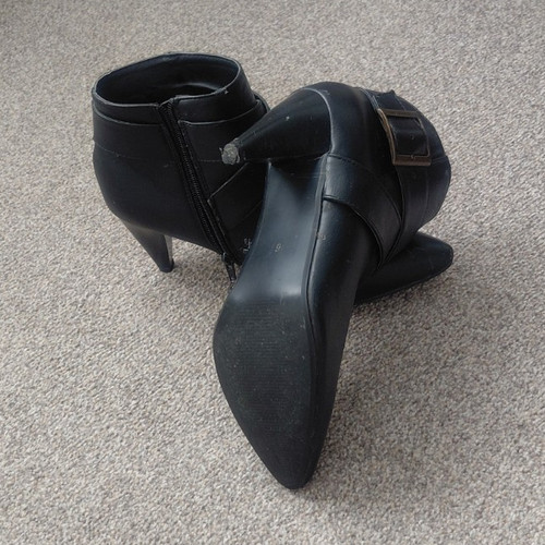 Women black ankle - black, bootie