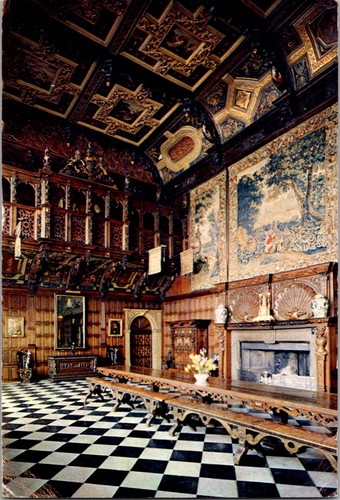 Hatfield house marble hall - house,