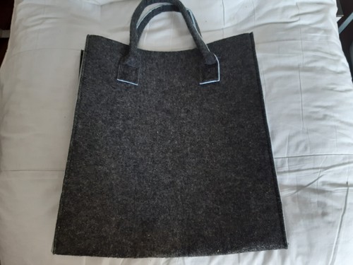 Tote bag grey felt - bag,
