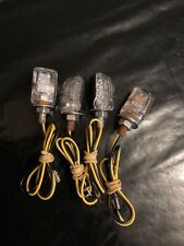 LED Black Tiny Small Motorcycle Indicators, modern Turn Signals, SET OF 4.