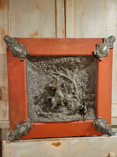 Antique lrg spelter - antique,
