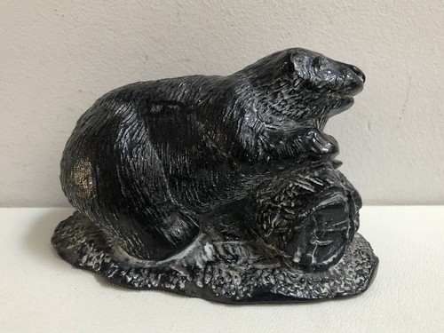 Wolf original soapstone inuit - wolf,