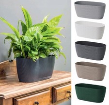 Trough Plant Pot Long Plastic