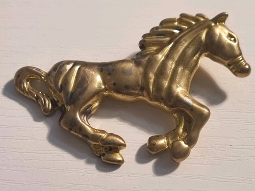 Large vintage horse - large, brooch