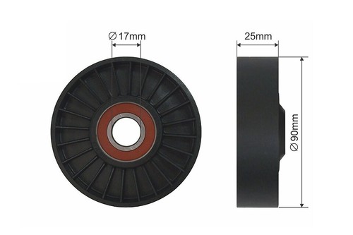 Pulley idler belt for - for, opel