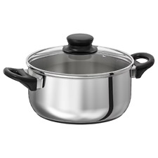 Large Stock Pot Saucepan Non-Stick Cooking Pot with Glass Lid Aluminum