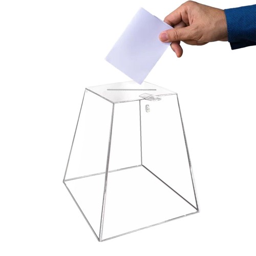 Acrylic donation box - box, lockable