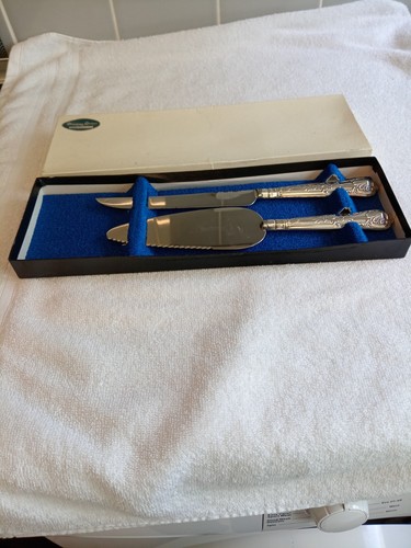 Cake server set with - , sterling