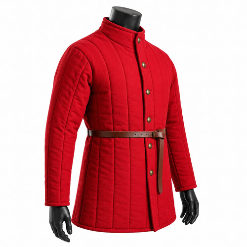 Handmade medieval red padded - red,