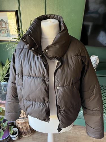 Chocolate brown puffa jacket - puffa,