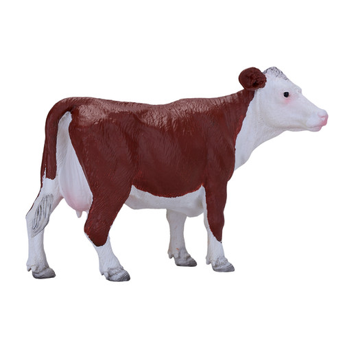 Realistic hereford cow toy - hereford,