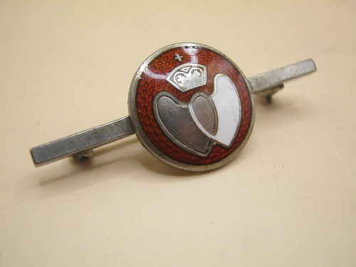 Vintage silver enamel - silver, &