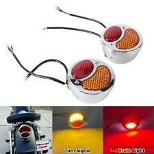 Pair Brake Stop Taillight Turn Signals For Ford Model A Rat Hot Rod Tail Light