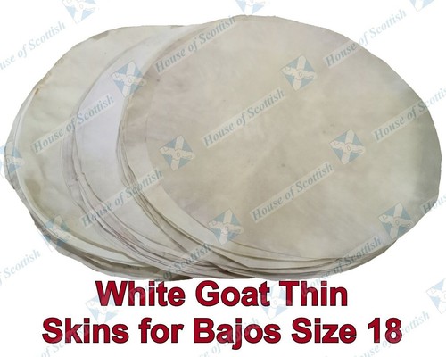 Goat skin white thin quality - goat,