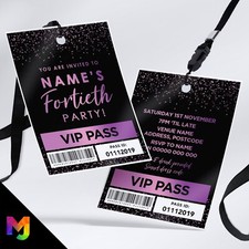 Personalised 40Th Birthday Vip