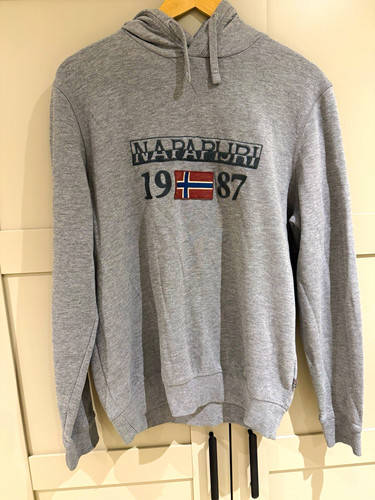 Napapijri men grey cotton - grey,