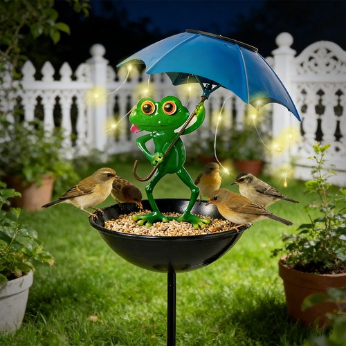 Metal bird bath - metal,