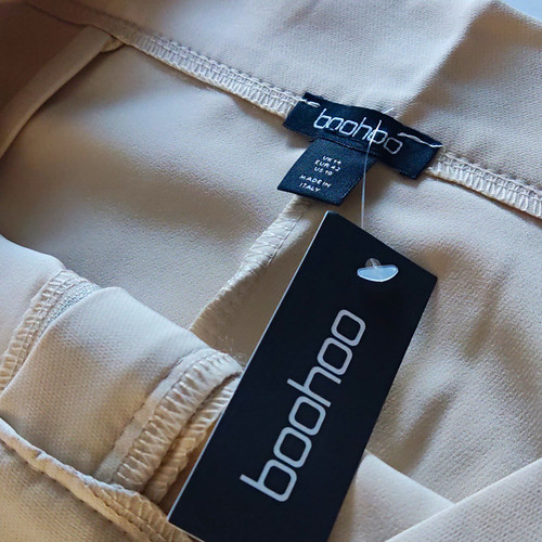Boohoo women beige straight - boohoo, women's
