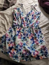 Lipsy Women's Floral Playsuit Size 8