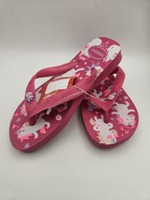Havaianas Girls Fantasy Flip Flop Pink Flux Size 11/12 Uk Eur 31/32
