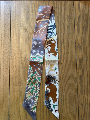 Hermes twilly silk scarf - twilly,