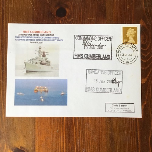 Hms cumberland signed - hms,