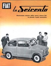 Fiat 600 Seicento with rear