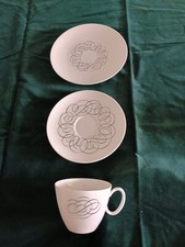 Vintage Rosenthal "Script" Continental China TRIO  Designed - Raymond Loewy 60's