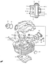Suzuki Genuine Plug CS125 D Engine Transmission Cylinder Head 09241-22002-000
