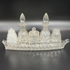 Vintage Crystal Cut Glass Salt