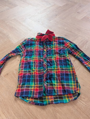 Little bird checked - navy, and
