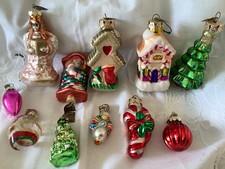 Thomas Pacconi Christmas decorations x 11 6 small 5 med miscellaneous gd cond