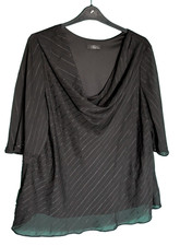 Ladies Black Chiffon Tunic