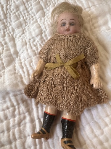 Antique bisque head doll - antique,