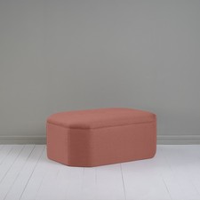 NiX Hither Ottoman/Pouffe in Linen Roseberry 50% Discount Off RRP £1,045