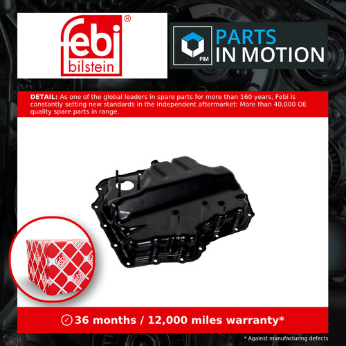 Sump pan 180692 febi oil - pan, wet