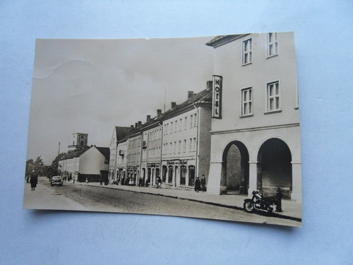 Postcard prenzlau street - prenzlau,
