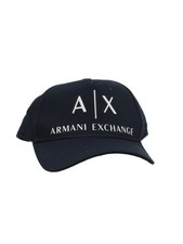 Armani Exchange Men's Hat Blue Graphic 100% Cotton Baseball Cap New with tags