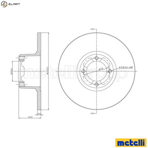Brake disc 0220 for - 2x, 23-0220