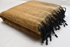 Blanket Yak Wool Shawl Travel Wrap Stole Meditation Large Scarf Light Orange