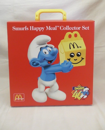 1998 mcdonald smurfs happy - 1998,