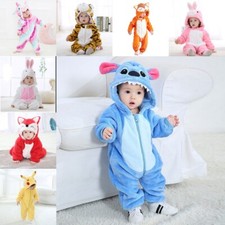 Baby Kids Snorlax Unicorn Pijamas Jumpsuit Costume For Sleep Long Sleeve Suit UK