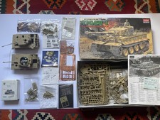 Academy 2x German Tiger 1 Tanks 1/35 Scale Mid Production, Verlinden parts+MORE