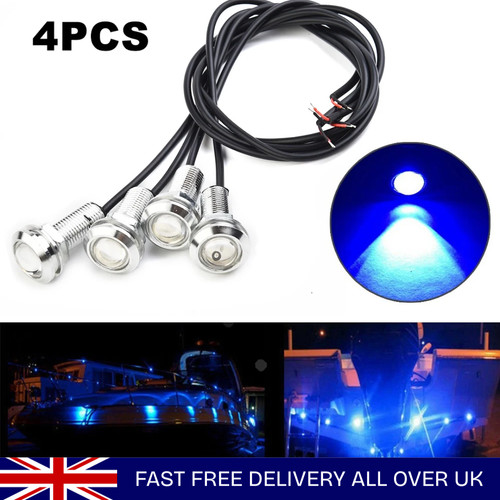 Blue underwater boat lights - 4x,