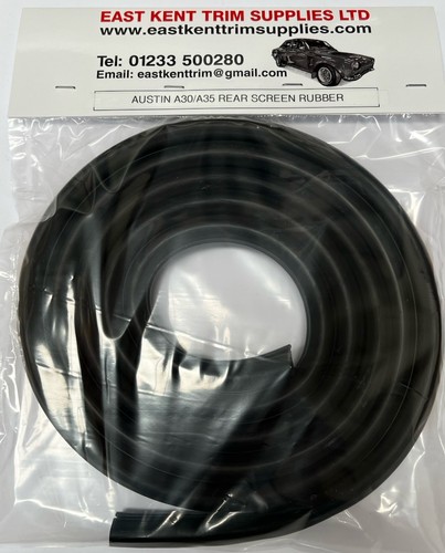 Austin a30 rear screen - rear, rubber