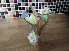 crown staffordshire blue tit signed by artist