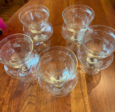 Vintage Etched 2 piece Crystal