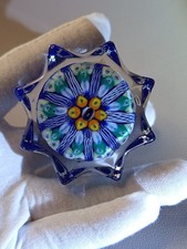 Vintage collectables Strathearn Millefiori Glass Star Paperweight
