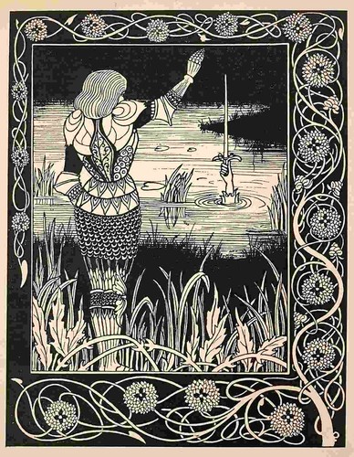Aubrey beardsley excalibur - beardsley,