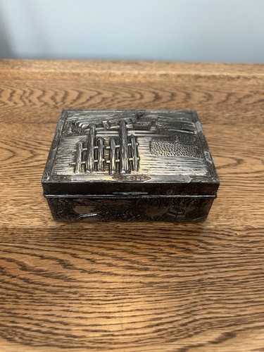 Vintage japanese metal trinket - vintage,